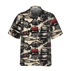 Vintage Hot Rod Hawaiian Shirt, Retro Hot Rod Shirt For Men - Hyperfavor