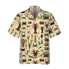Vintage Lobster And Seafood Lobster Hawaiian Shirt, Lobster Shirt For Men & Women, Cool Gift For Lobster Lover - Hyperfavor