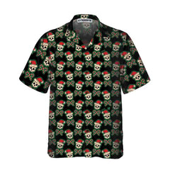 Vintage Pirate Santa Skull Hawaiian Shirt, Funny Christmas Santa Shirt, Best Gift For Christmas - Hyperfavor