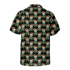 Vintage Pirate Santa Skull Hawaiian Shirt, Funny Christmas Santa Shirt, Best Gift For Christmas - Hyperfavor