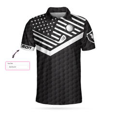 Warning! May spontaneously start talking golf Custom Polo Shirt - Hyperfavor