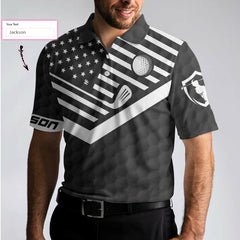 Warning! May spontaneously start talking golf Custom Polo Shirt - Hyperfavor