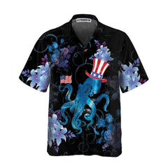 Watercolor Ocean Octopus Hawaiian Shirt, Cool Octopus Shirt For Men And Women, Best Octopus Print Gift - Hyperfavor