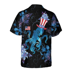 Watercolor Ocean Octopus Hawaiian Shirt, Cool Octopus Shirt For Men And Women, Best Octopus Print Gift - Hyperfavor