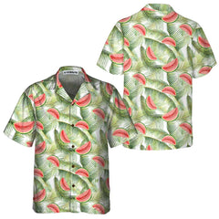 Watercolor Watermelon Tropical Hawaiian Shirt, Watermelon Hawaiian Shirt, Cool Watermelon Shirt For Men & Women - Hyperfavor