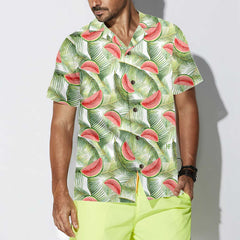 Watercolor Watermelon Tropical Hawaiian Shirt, Watermelon Hawaiian Shirt, Cool Watermelon Shirt For Men & Women - Hyperfavor