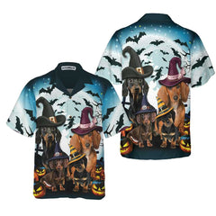 We Are Ready To Go Trick Or Treat Dog Halloween Hawaiian Shirt, Funny Halloween Shirt For Men & Women - Hyperfavor