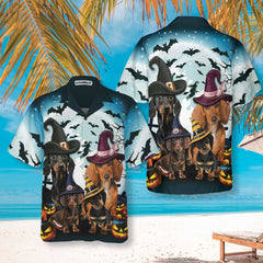 We Are Ready To Go Trick Or Treat Dog Halloween Hawaiian Shirt, Funny Halloween Shirt For Men & Women - Hyperfavor