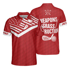 Weapons Of Grass Destrustion Red Version Custom Polo Shirt - Hyperfavor
