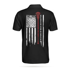Weapons Of Mass Destruction Lacrosse Flag EZ16 1304 Polo Shirt - Hyperfavor