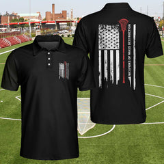 Weapons Of Mass Destruction Lacrosse Flag EZ16 1304 Polo Shirt - Hyperfavor