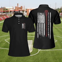 Weapons Of Mass Destruction Lacrosse Flag EZ16 1304 Polo Shirt - Hyperfavor