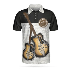 Where Words Fail Music Speaks Guitar EZ34 0104 Polo Shirt - Hyperfavor