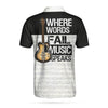 Where Words Fail Music Speaks Guitar EZ34 0104 Polo Shirt - Hyperfavor