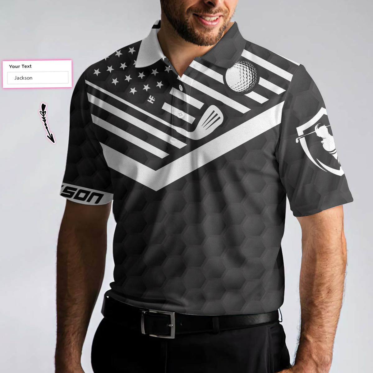 World's Okayest Golfer Custom Polo Shirt - Hyperfavor