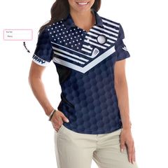 Your Hole Is My Goal Golf Custom Short Sleeve Women Polo Shirt - Hyperfavor