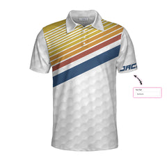 Your Hole Is My Goal Retro Striped Personalized Custom Polo Shirt, Personalized Golf Gift For Golfers - Hyperfavor
