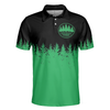 Stupid Tree Funny Definition Polo Shirt, Black And Green Pine Forest Polo Shirt For Men - Hyperfavor