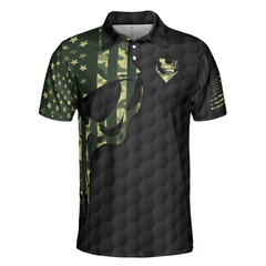 I Only Play Golf On Days That End In "Y" Polo Shirt, Skull American Flag Golf Shirt For Men, Gift For Golfers - Hyperfavor