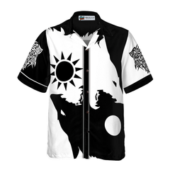 Day And Night Wolves Hawaiian Shirt - Hyperfavor