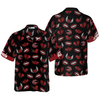 Black Valentine Seamless Pattern Custom Hawaiian Shirt - Hyperfavor