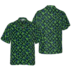 Shamrock Seamless Pattern Hawaiian shirt - Hyperfavor