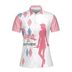 Queen Of The Golf Course Short Sleeve Women Polo Shirt - Hyperfavor