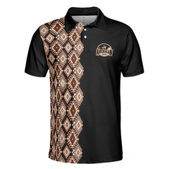 American Indian Polo Shirt, Navajo Pattern Shirt For Men And Women, American Themed Polo Style Shirt - Hyperfavor