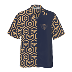 Bee Hive Hexagon Shirt For Men Hawaiian Shirt - Hyperfavor