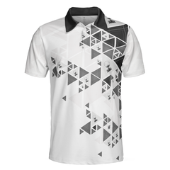 Golf Pattern On Par For Years Polo Shirt, Black And White Polo Shirt, Best Golf Shirt For Men - Hyperfavor