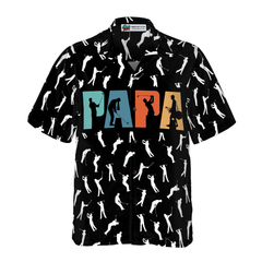 Golf Retro Golfing Papa Hawaiian Shirt - Hyperfavor
