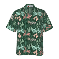 Cycling Tropical Hawaiian Shirt - Hyperfavor