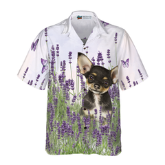 Chihuahua Lavender Hawaiian Shirt - Hyperfavor