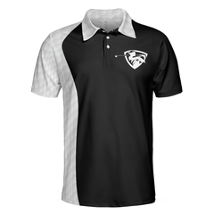 Golf I Play Like An Old Man Polo Shirt, Black And White Golf Sayings Shirt Design, Basic Golf Shirt For Golfers - Hyperfavor