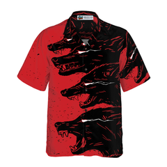 Dangerous Black Wolf Hawaiian Shirt - Hyperfavor