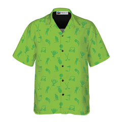 Golf Heartbeat Lifeline Hawaiian Shirt - Hyperfavor