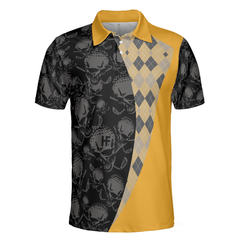 There Is Nothing A Beer And Golf Can't Fix V2 Polo Shirt, Skull Plaid Pattern Golf Shirt, Best Golf Drink Shirt - Hyperfavor