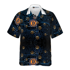 Bitcoin Logo Hawaiian Shirt - Hyperfavor