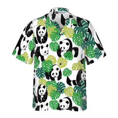 Panda Leaves Hawaiian Shirt - Hyperfavor