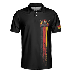 German Flag Master Baiter Golf Polo Shirt, Black Wet Paint Skull Polo Shirt, Best Golf Shirt For Men - Hyperfavor