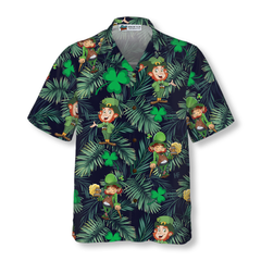 Happy St Patrick's Day Leprechaun Irish People Proud Hawaiian Shirt - Hyperfavor