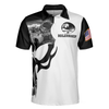 Boilermaker Proud Black And White Short Sleeve Skull Polo Shirt, Best Boilermaker Shirt For Men - Hyperfavor