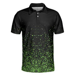 Green Speckles Polo Shirt - Hyperfavor