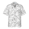 Funny Cats Black And White Pattern Hawaiian Shirt - Hyperfavor