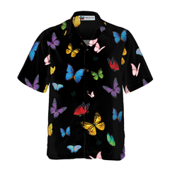 Butterfly Seamless Pattern Hawaiian Shirt - Hyperfavor