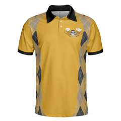 Let's Sink 'Em And Drink 'Em Golf Polo Shirt, Plaid Pattern Golf Beer Polo, Golf Gift Idea For Beer Lovers - Hyperfavor