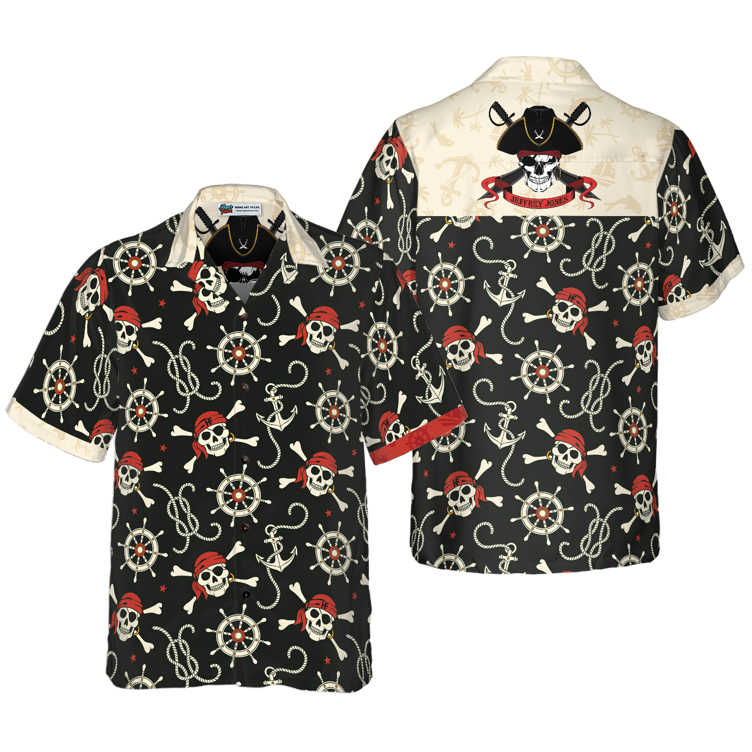 Amazing Pirate Captain Custom Hawaiian Shirt - Hyperfavor