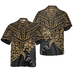 Polynesian Maori Sea Turtle Hawaiian Shirt - Hyperfavor