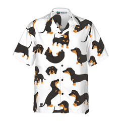Dachshund Pattern Hawaiian Shirt - Hyperfavor