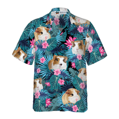 Cute Guinea Pig Tropical Pattern Hawaiian Shirt - Hyperfavor